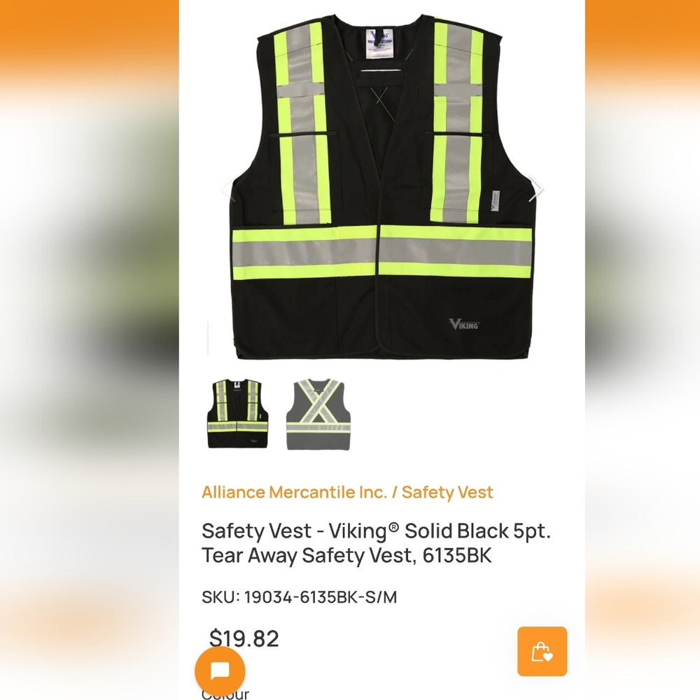 NWT Viking Safety Vest with Reflective Stripes